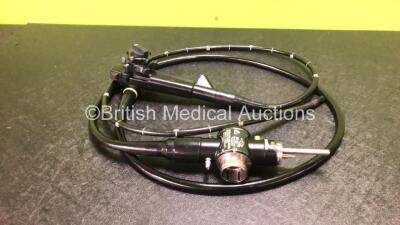 Olympus JF-V2 Video Duodenoscope in Case - Engineer's Report : Optical System - Unable to Check, Angulation - No Fault Found, Insertion Tube - Kinked, Light Transmission - No Fault Found, Channels - No Fault Found, Leak Check - No Fault Found *2700025* - 2