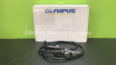 Olympus GIF-Q260 Video Gastroscope in Case - Engineer's Report : Optical System - No Fault Found, Angulation - No Fault Found, Insertion Tube - Bending Section Rubber Glue Worn, Light Transmission - No Fault Found, Channels - No Fault Found, Leak Check - 