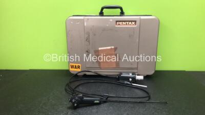 Pentax VNL-1170K Rhinolaryngoscope in Case - Engineer's Report : Optical System - No Fault Found, Angulation - No Fault Found, Insertion Tube - No Fault Found, Light Transmission - No Fault Found, Leak Check - No Fault Found *G120171*