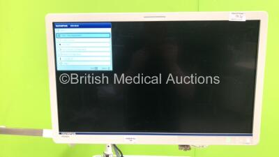Olympus Stack System Including 1 x Olympus OEV262H Monitor, 1 x Olympus Evis OVC-200 Lecturescope, 2 x Olympus MAJ-1154 Pigtail Connectors, 1 x Olympus Keyboard, 1 x Olympus Evis Lucera CV-260SL Processor and 1 x Olympus Evis Lucera CLV-260 Light Source o - 2