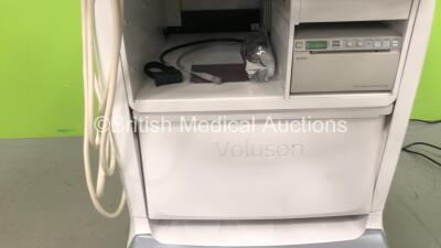 GE Voluson E8 Expert Flat Screen Ultrasound Scanner Software Version EC250 with 5 x Transducers/Probes (1 x RAB 6-D * Mfd June 2014 *,1 x C4-8-D * Mfd Nov 2016 *,1 x IC5-9-D * Mfd Dec 2017 *, 1 x 9L-D * Mfd March 2012 * and 1 x C1-5-D * Mfd May 2014 *) an - 5