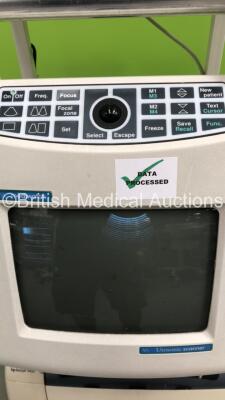 Pie Medical Mediwatch Urosonic Scanner Model 410477 with 1 x Probe on Stand with Mitsubishi Video Copy Processor and Printer (Powers Up) * SN 02090124 * - 2