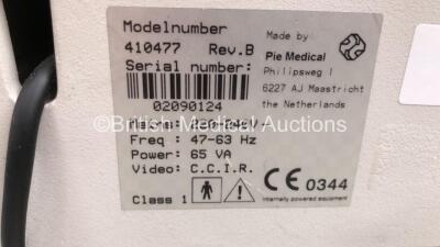 Pie Medical Mediwatch Urosonic Scanner Model 410477 with 1 x Probe on Stand with Mitsubishi Video Copy Processor and Printer (Powers Up) * SN 02090124 * - 7