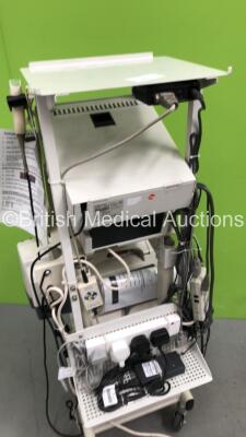 Pie Medical Mediwatch Urosonic Scanner Model 410477 with 1 x Probe on Stand with Mitsubishi Video Copy Processor and Printer (Powers Up) * SN 02090124 * - 8