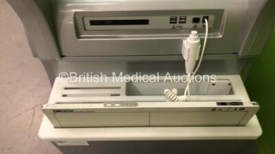 DRGEM Topaz-32D Mobile X-Ray with DRGEM Wireless Digital Flat Panel Detector Model Mano4336W (Powers Up with Key - Key Included - Damage to Machine - See Pictures) *S/N DRK2050084A* **Mfd 05/2020** - 3