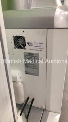 DRGEM Topaz-32D Mobile X-Ray with DRGEM Wireless Digital Flat Panel Detector Model Mano4336W (Powers Up with Key - Key Included - Damage to Machine - See Pictures) *S/N DRK2050084A* **Mfd 05/2020** - 5