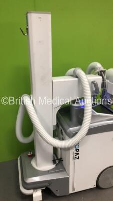 DRGEM Topaz-32D Mobile X-Ray with DRGEM Wireless Digital Flat Panel Detector Model Mano4336W (Powers Up with Key - Key Included - Damage to Machine - See Pictures) *S/N DRK2050084A* **Mfd 05/2020** - 13