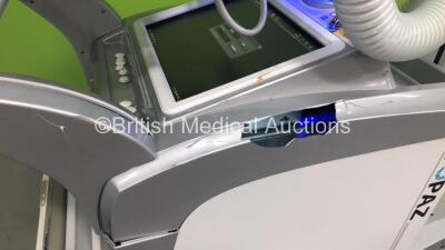 DRGEM Topaz-32D Mobile X-Ray with DRGEM Wireless Digital Flat Panel Detector Model Mano4336W (Powers Up with Key - Key Included - Damage to Machine - See Pictures) *S/N DRK2050132A* **Mfd 05/2020** - 10