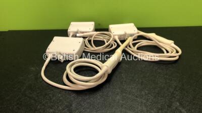 Job Lot Including 2 x Philips C8-4v Ultrasound Transducers / Probes and 1 x ATL CL15-7 Ultrasound Transducer / Probe *Damaged Head - See Photo* (All Untested)