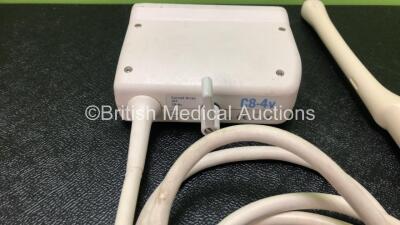 Job Lot Including 2 x Philips C8-4v Ultrasound Transducers / Probes and 1 x ATL CL15-7 Ultrasound Transducer / Probe *Damaged Head - See Photo* (All Untested) - 4