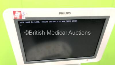 Philips iU22 XMatrix Flat Screen Ultrasound Scanner with 1 x Transducer/Probe (C5-1) and Sony Digital Graphic Printer UP-D897 (Powers Up - Hard Drive Removed - Cracks to Keyboard - See Photos) * SN B05P1P * * Mfd April 2012 * - 4