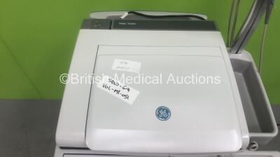 GE Mac 5500 HD ECG Machine on Stand with 10 Lead ECG Leads (Powers Up) *S/N SCDG07036889PA* - 4