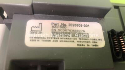 GE Mac 5500 HD ECG Machine on Stand with 10 Lead ECG Leads (Powers Up) *S/N SCDG07036889PA* - 5