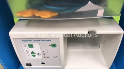 Covidien ForceTriad Electrosurgical /Diathermy Unit Software Version 3.60 *Mfd 2010-12* on Stand with Footswitch and RapidVac Smoke Evacuator (Powers Up) *SN TOL20183E* - 4