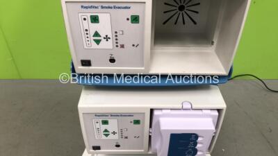 Covidien ForceTriad Electrosurgical /Diathermy Unit Software Version 3.60 *Mfd 2015-04* on Stand with Footswitch and 2 x RapidVac Smoke Evacuators (Powers Up) *SN T5D45811EX* - 4