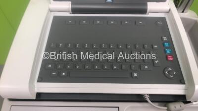 GE Mac 5500 HD ECG Machine on Stand with 10 Lead ECG Leads (Powers Up) *S/N SCD06516269PA* - 2