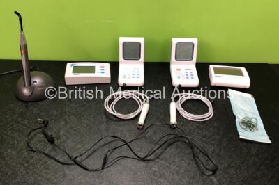 Job Lot of Dental Equipment Including 1 x Heraeus Ladestation Translux Curing Light (Powers Up) 1 x Dentsply Raypex 5 Unit (Untested Due to No Power Supply) 1 x Dentsply Raypex 4 Unit (Untested Due to No Power Supply) 2 x Dentsply X-Smart Units (Both Unte