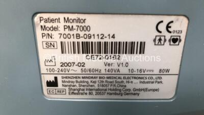 1 x Mindray PM-7000 Patient Monitor on Stand (Powers Up) and 1 x Hovertech HoverMatt Mattress Pump (Powers Up on Standby) *CE72-0162* - 4