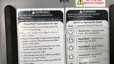 1 x Mindray PM-7000 Patient Monitor on Stand (Powers Up) and 1 x Hovertech HoverMatt Mattress Pump (Powers Up on Standby) *CE72-0162* - 6