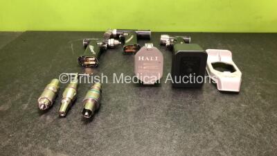 Job Lot Including 1 x ConMed PRO6202M Handpiece, 1 x ConMed PRO6350M Handpiece, 1 x ConMed PRO6400M Handpiece, 1 x Hall Ref L300OLG LI-ION Battery Housing, 1 x Hall Surgical PRO 3521 Battery Housing,1 x Hall Surgical PRO3531 Battery Cover, 1 x Hall Power 