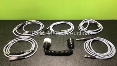 Job Lot Including 5 x Fibre Optic Lightsource Cables and 1 x Olympus MAJ 1154 Pigtail Connector