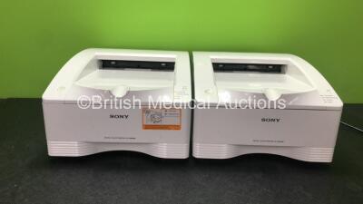 2 x Sony UP-DR80MD Digital Colour Printers (Both Power Up)