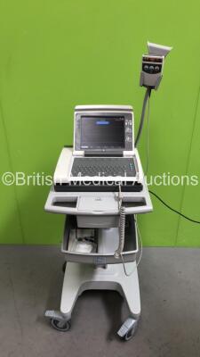 GE Mac 5500 HD ECG Machine on Stand with ECG Lead (Powers Up)