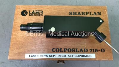 Sharplan 1030 Laser with with Various Accessories (Powers Up with Stock Key - Not Included. 1 x Damaged Wheel) *S/N 13-001* **Mfd 12/1990** - 5