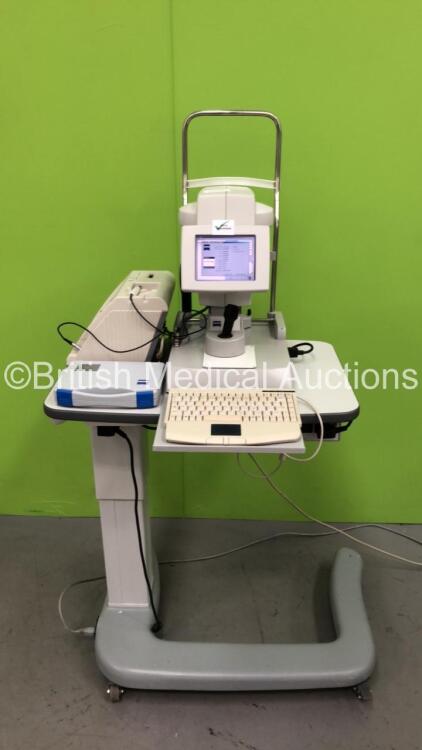 Zeiss IOLMaster 500 Ref 1322--734 Version 5.4.3.0002 with Keyboard, Testeye and Nidek US-1800 Echoscan on Motorized Table (Powers Up) *S/N 1017732* **Mfd 02/2009** LP