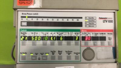 Carefusion Pulmonetic Systems LTV1000 Ventilator on Stand with Hose (Powers Up) *S/N A31864* - 2