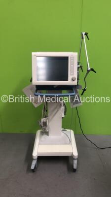 Drager Evita XL Ventilator *Mfd - 2008* Software Version - 07.06 Running Hours - 67550h with Drager 6871500 Capnograph Sensor and Hoses on Stand (Powers Up) *ARZB-0123*