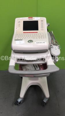 Philips PageWriter Trim III ECG Machine on Stand with 1 x 10-Lead ECG Lead (Powers Up)