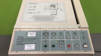 Hewlett Packard Pagewriter 100 ECG Machine on Stand with 10 Lead ECG Leads (Powers Up) - 2