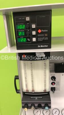 InterMed Penlon Prima SP Anaesthesia Machine with Nuffield Series 200 Ventilator, O2 Monitor and Hoses (Powers Up) *SP0905 06* - 2