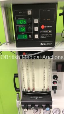 InterMed Penlon Prima SP Anaesthesia Machine with InterMed Penlon AV 900 Ventilator Software Version v.3.35 (Build 011 ) / Display Version v3.07 (Build 01) O2 Monitor and Hoses (Powers Up) *SP0603 02* - 3