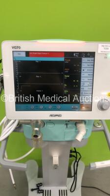 Aeonmed VG70 Ventilator Software Version 2.00, Running Hours 1027h 38m with 1 x Hose on Stand *Mfd 06-2020* (Powers Up) - 7