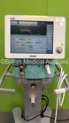 Aeonmed VG70 Ventilator Software Version 2.00, Running Hours 853h 56m with 1 x Hose on Stand *Mfd 07-2020* (Powers Up) - 4