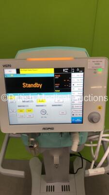 Aeonmed VG70 Ventilator Software Version 2.00, Running Hours 1036h 6m with 1 x Hose on Stand *Mfd 07-2020* (Powers Up) - 3