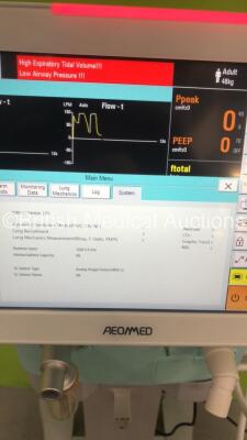 Aeonmed VG70 Ventilator Software Version 2.00, Running Hours 1036h 6m with 1 x Hose on Stand *Mfd 07-2020* (Powers Up) - 8