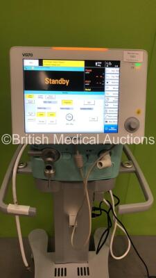 Aeonmed VG70 Ventilator Software Version 2.00, Running Hours 1164h 11m with 1 x Hose on Stand *Mfd 07-2020* (Powers Up) - 3