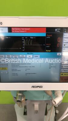 Aeonmed VG70 Ventilator Software Version 2.00, Running Hours 723h 39m with 1 x Hose on Stand *Mfd 07-2020* (Powers Up) - 9