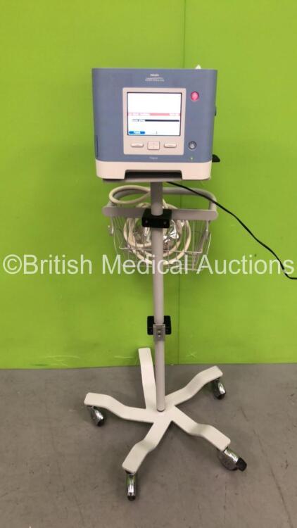 Philips Respironics Trilogy 202 Ventilator on Stand Software Version 14.2.04 - Operating Hours 532.1 with Hose (Powers Up) *Mfd 01/2017 *