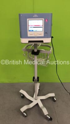 Philips Respironics Trilogy 202 Ventilator on Stand Software Version 14.2.04 - Operating Hours 454.9 with Hose (Powers Up) *Mfd 01/2017*