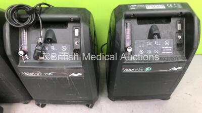 8 x AirSep VisionAire 3 Oxygen Concentrators (Only 4 Pictured) 3 x SeQual Eclipse 5 autoSAT Oxygen Concentrators, and 1 x SeQual Eclipse 3 autoSAT Oxygen Concentrator (No Batteries) - 2