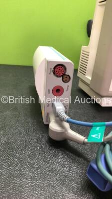 Mixed Lot Including 1 x Philips M3046A Patient Monitor with 1 x Philips M3000A Opt C06 Module Including ECG/Resp, SpO2, NBP, Temp and Press Options, 1 x ECG Connection Cable and 1 x SpO2 Connection Lead (Powers Up) 1 x Eschmann VP25 Suction Unit with 1 x - 3