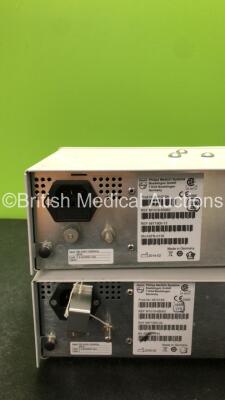 2 x Philips IntelliVue G5 M1019A Gas Modules with 2 x Water Traps (Both Power Up) *Mfd 2013, 2014* *GH* - 3