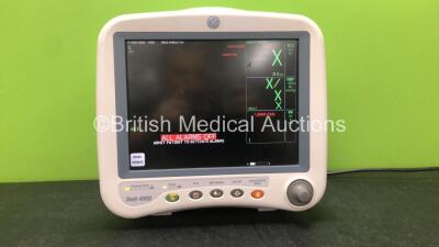 Dash 4000 Patient Monitor Including ECG, NBP, CO2, SpO2, Temp/CO, BP1 and BP2 Options (Powers Up with Damage-See Photos) *GH*