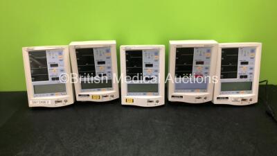 Job Lot Including 3 x Datascope Accutorr Plus Patient Monitors and 2 x Mindray Accutorr Plus Patient Monitors (All Power Up) *GH*