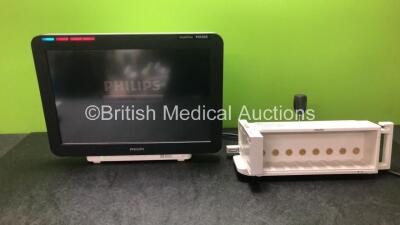 Philips IntelliVue MX800 Bedside Patient Monitor Software Revision J.04.98 with 1 x Philips M8048A Module Rack (Powers Up) *SN DE502B6662, DE12517320*