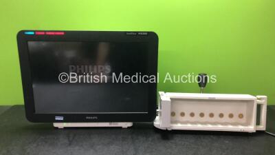 Philips IntelliVue MX800 Bedside Patient Monitor Software Revision J.04.98 with 1 x Philips M8048A Module Rack (Powers Up) *SN DE12517335, DE502B6660*